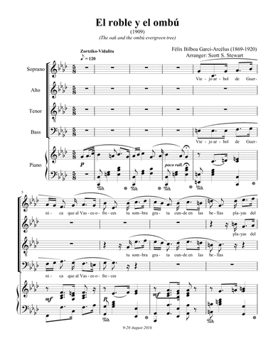 El roble y el ombú (The Oak and the Ombú Evergreen) (arr. Scott S. Stewart)
