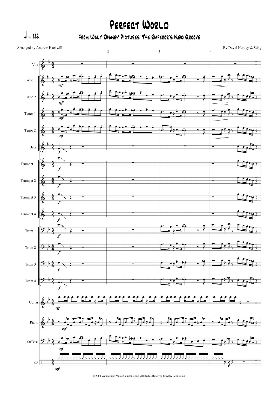 Perfect World (arr. Andrew Hackwill)