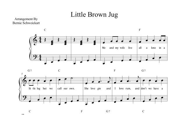 Little Brown Jug (arr. Bernie Schweickart)