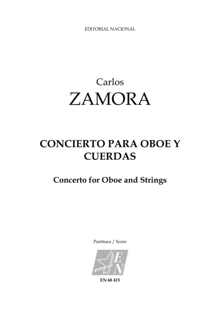 Concierto para Oboe y Cuerdas / Concerto for Oboe and Strigs