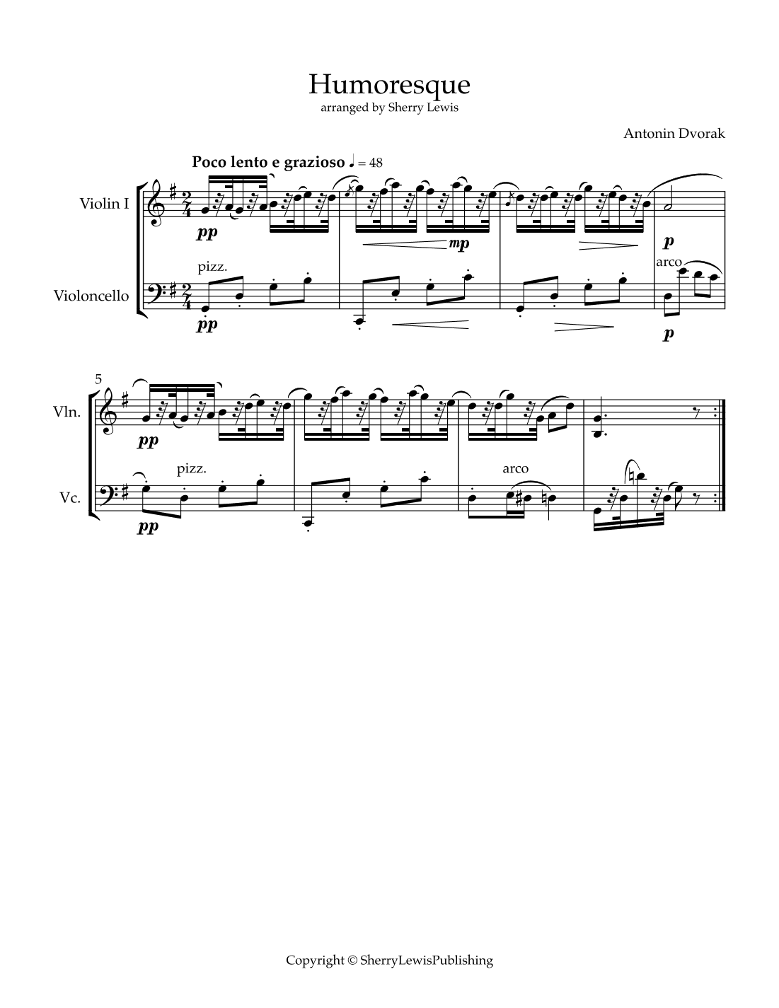 Humoresque (arr. Sherry Lewis)