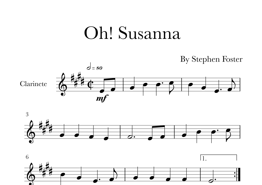 Oh! Susanna (arr. Glauco Fernandes)