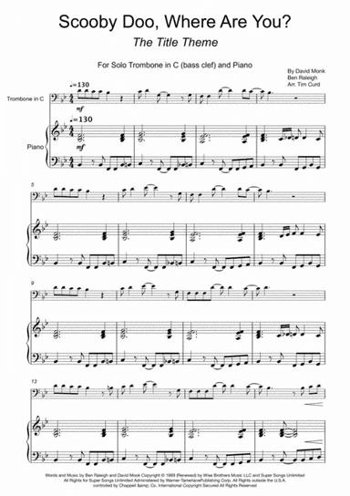 Scooby Doo, Where Are You? (arr. Tim Curd)