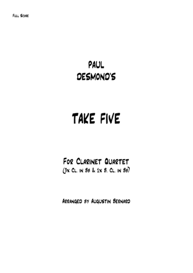 Take Five (arr. Augustin Bernard)