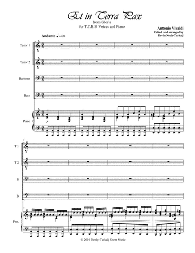Et in Terra Pax (arr. Devin Neely-Turkalj)