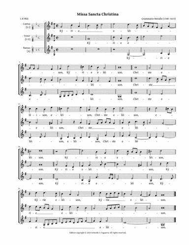 Missa Sancta Christina (Metallo) (arr. Aristotle A. Esguerra)