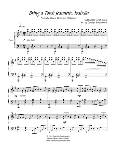 Bring a Torch, Jeannette Isabella (arr. Heron's Point Music)