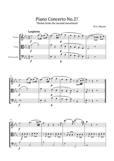 Piano Concerto No.27 (arr. André Nusa)