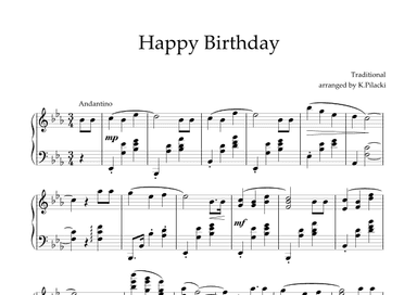 Happy Birthday to You - Piano Solo (arr. KP82 Music)