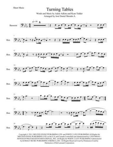 Turning Tables (arr. José Daniel Morales A.)