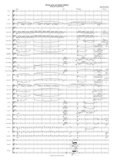 Pavane Pour Une Infante Defunte (arr. John Ivor Holland)