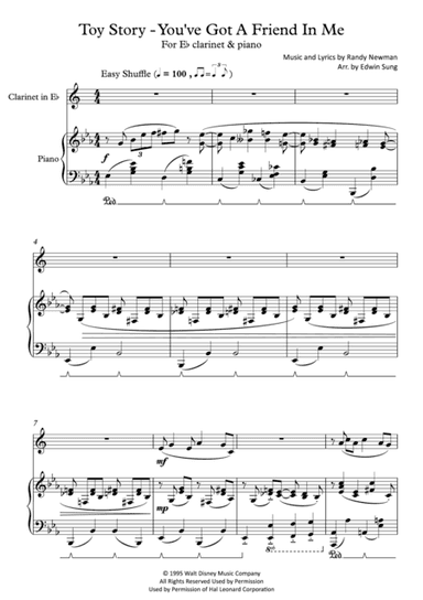 You've Got A Friend In Me (arr. Edwin Sung)