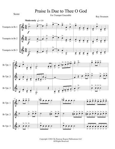 Praise Is Due to Thee, O God