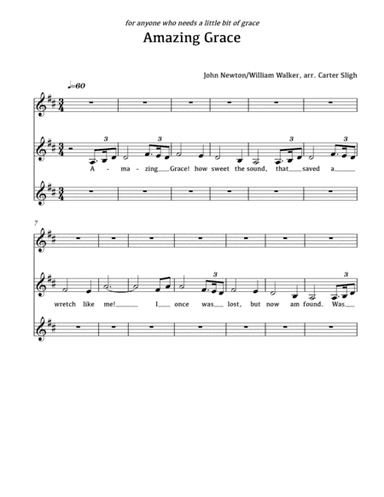 Amazing Grace (arr. Carter Sligh)
