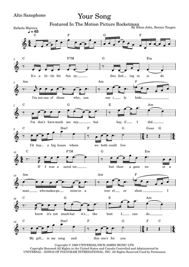 Your Song (arr. Rafaela Moreira)