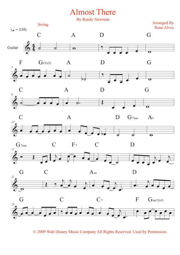 Almost There (arr. Rene Alves)