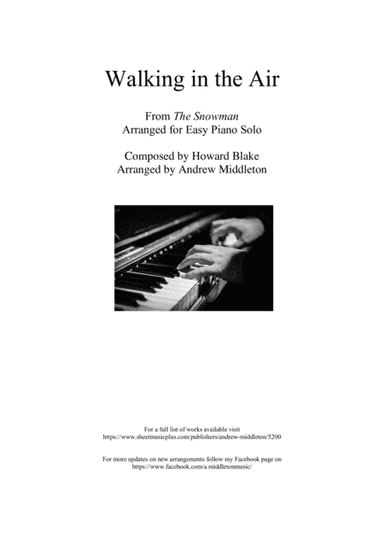 Walking In The Air (arr. Andrew Middleton)