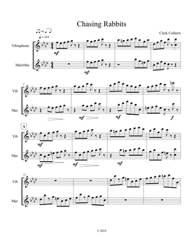 Chasing Rabbits (Duet for Vibraphone and Marimba)