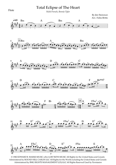 Total Eclipse Of The Heart (arr. Fabio Britto)