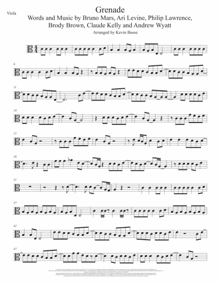 Grenade (arr. Kevin Busse)