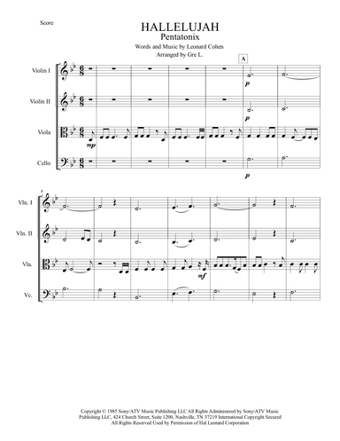 Hallelujah (arr. Grecia Lopez)