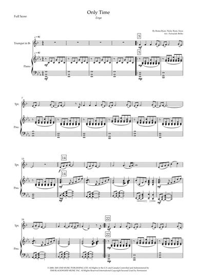 Only Time (arr. Fernando Britto)