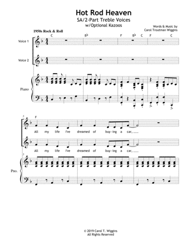 Hot Rod Heaven (SA/2-Part Treble Voices)