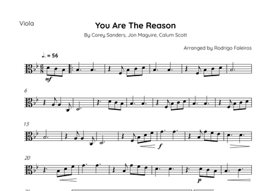 You Are The Reason (arr. Rodrigo Faleiros)