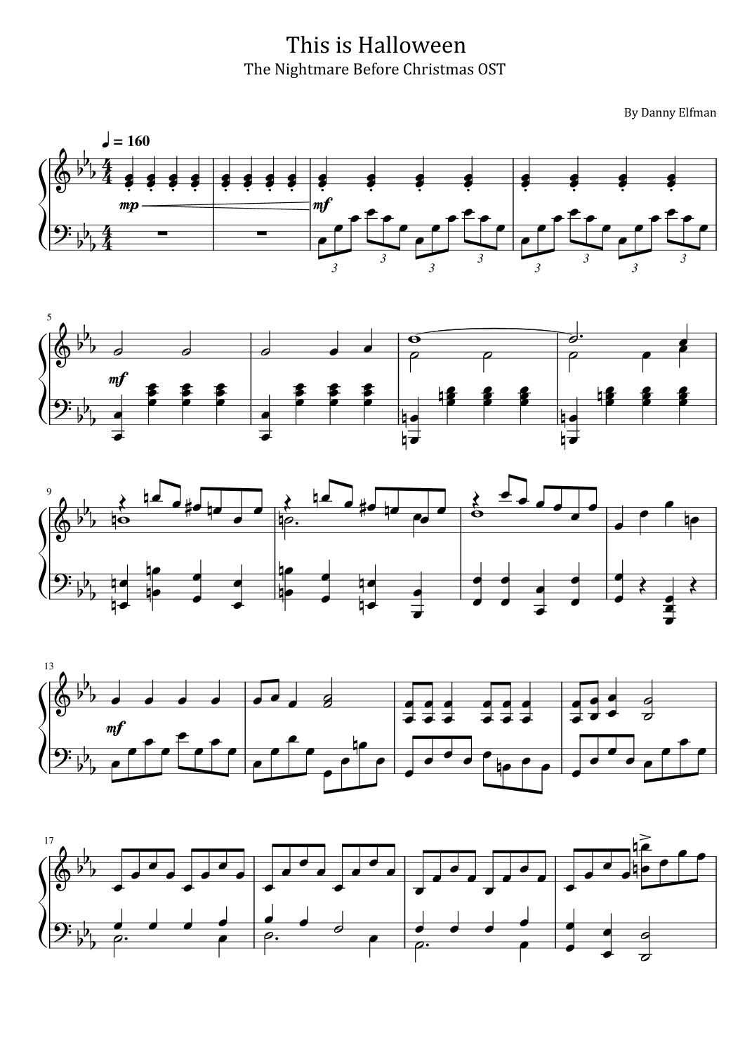This Is Halloween (arr. poon)