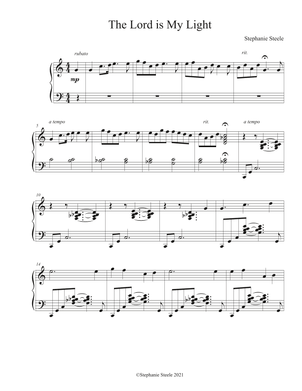The Lord Is My Light (arr. Stephanie Steele)