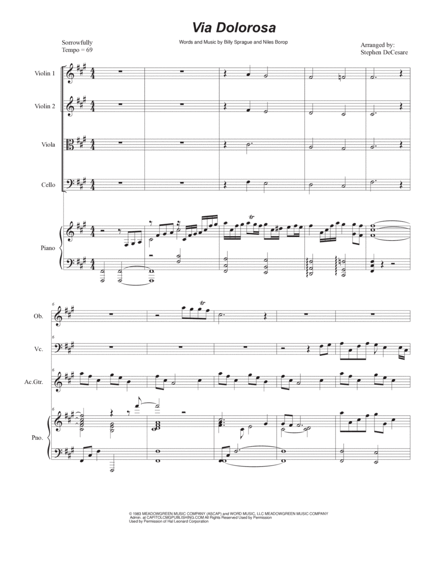 Via Dolorosa (arr. Stephen DeCesare)