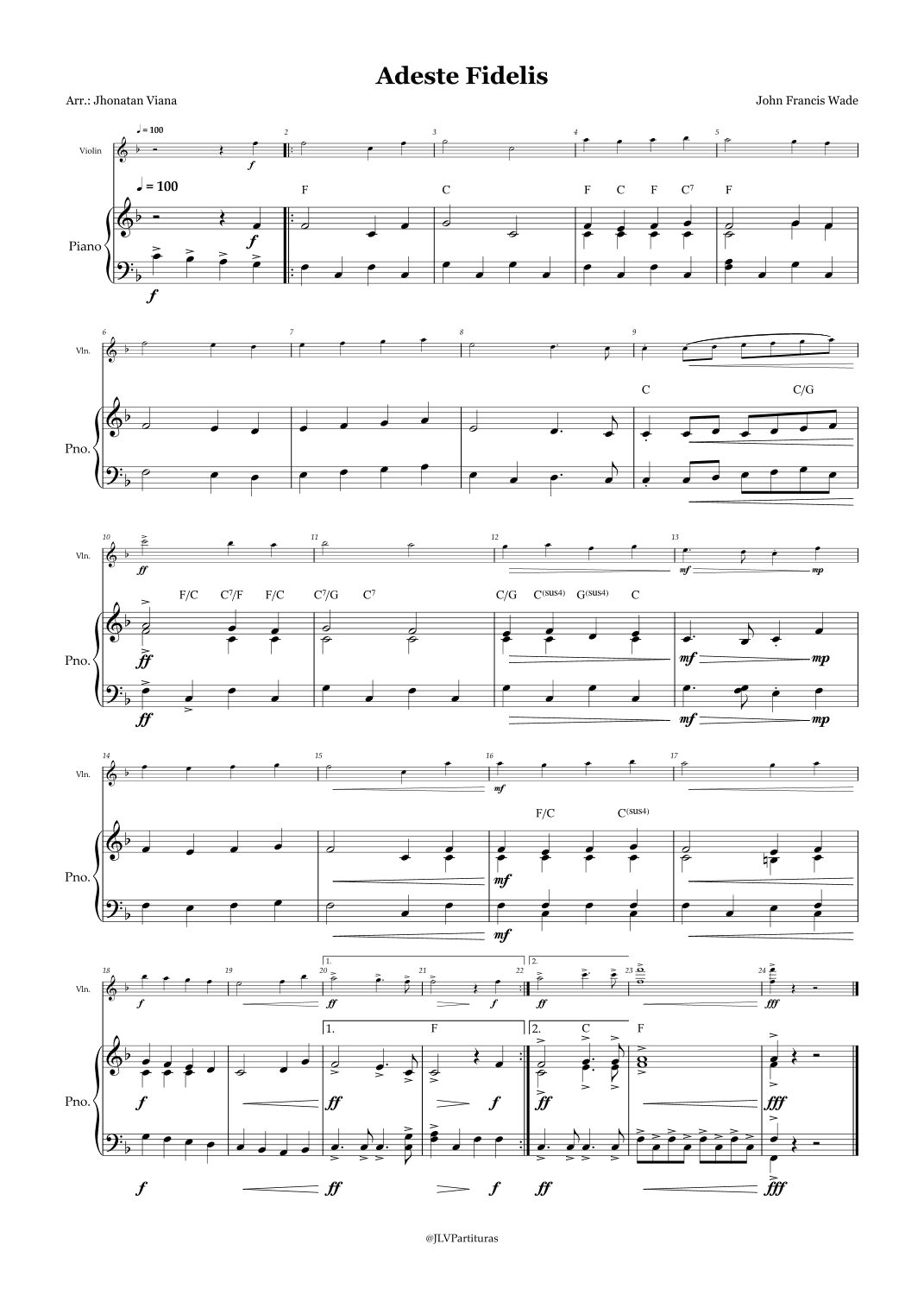 Adeste Fidelis (arr. Jhonatan Lucio Viana)