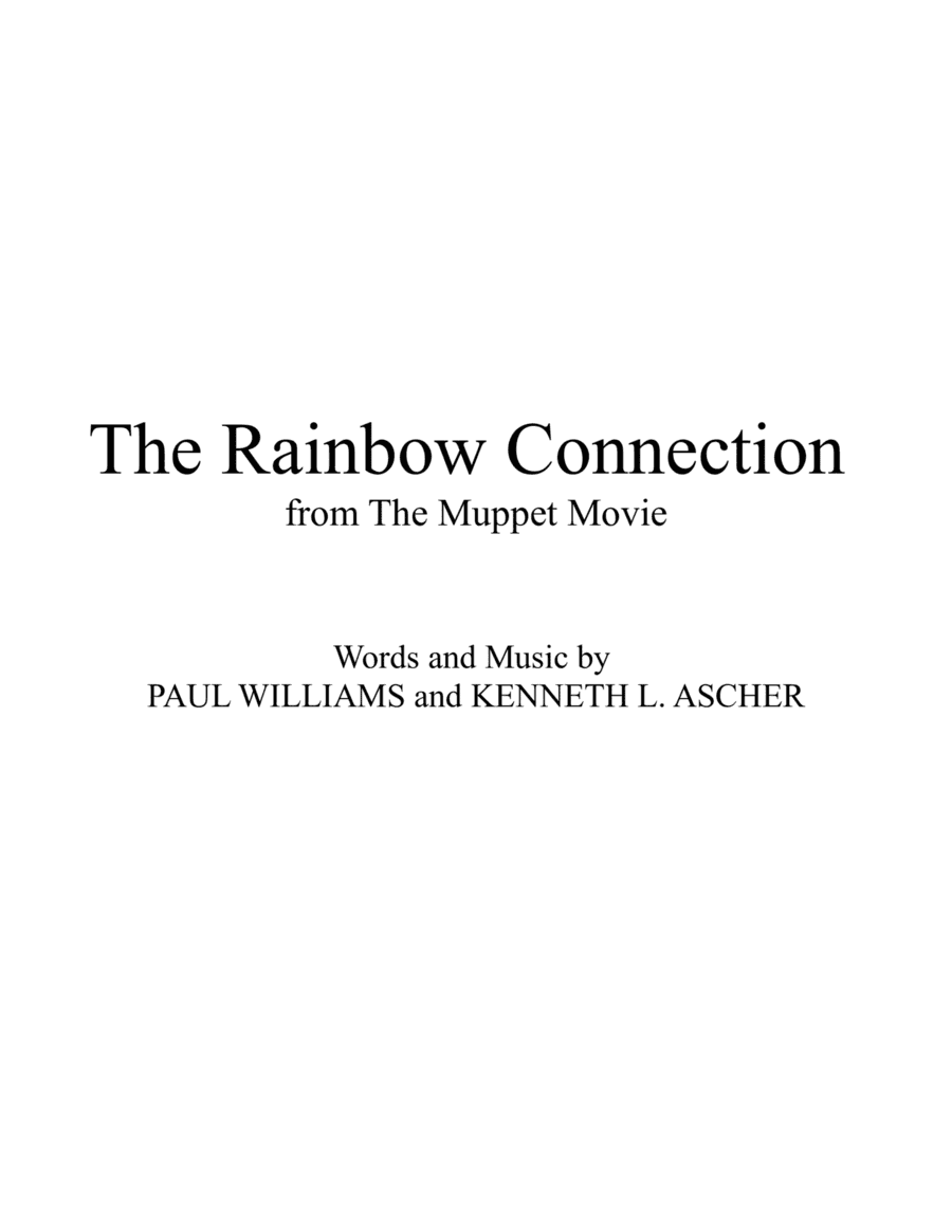 The Rainbow Connection (arr. mcbleke)