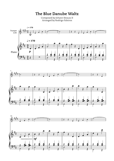 The Blue Danube Waltz (arr. Rodrigo Faleiros)
