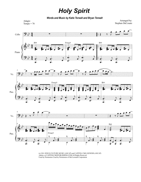 Holy Spirit (arr. Stephen DeCesare)