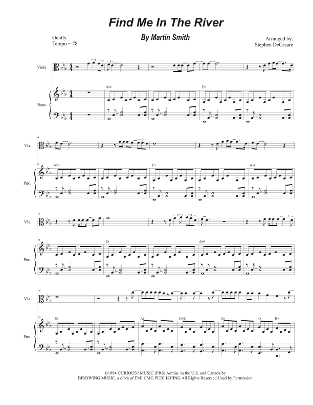 Find Me In The River (arr. Stephen DeCesare)