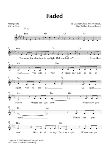 Faded (arr. Márcio Silva)