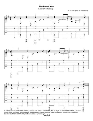 She Loves You (arr. Steven King)