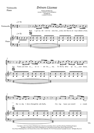 Drivers License (arr. Cássio Silva Chaves)