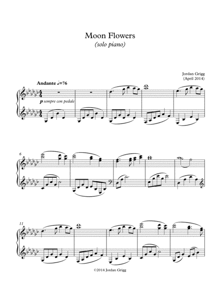 Moon Flowers (solo piano)