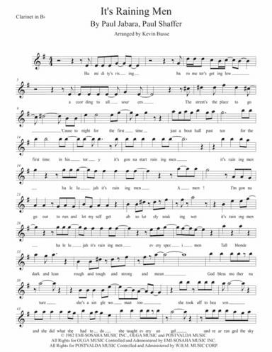 It's Raining Men (arr. Kevin Busse)