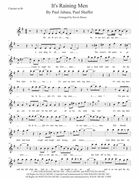 It's Raining Men (arr. Kevin Busse)