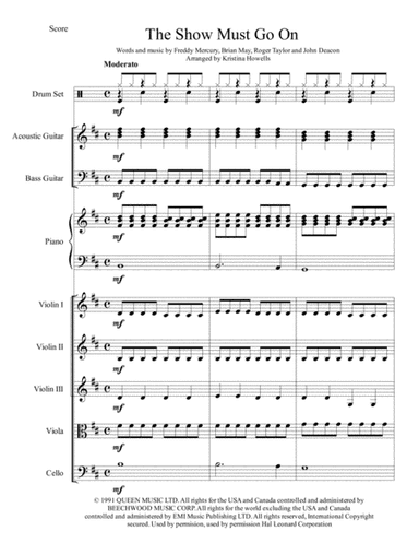 The Show Must Go On (arr. Kristina Howells)
