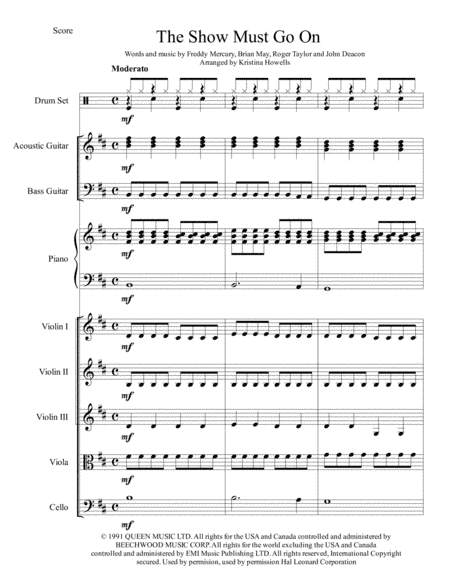 The Show Must Go On (arr. Kristina Howells)