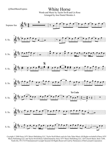 White Horse (arr. Jose Daniel Morales A.)