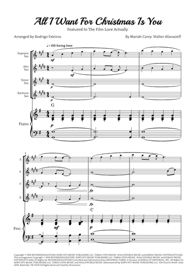 All I Want For Christmas Is You (arr. Rodrigo Faleiros)