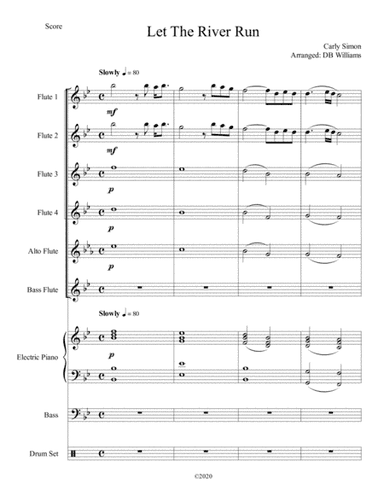 Let The River Run (arr. DB Williams)