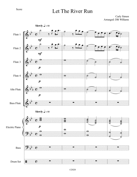 Let The River Run (arr. DB Williams)