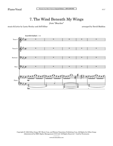 The Wind Beneath My Wings (arr. David Maddux)