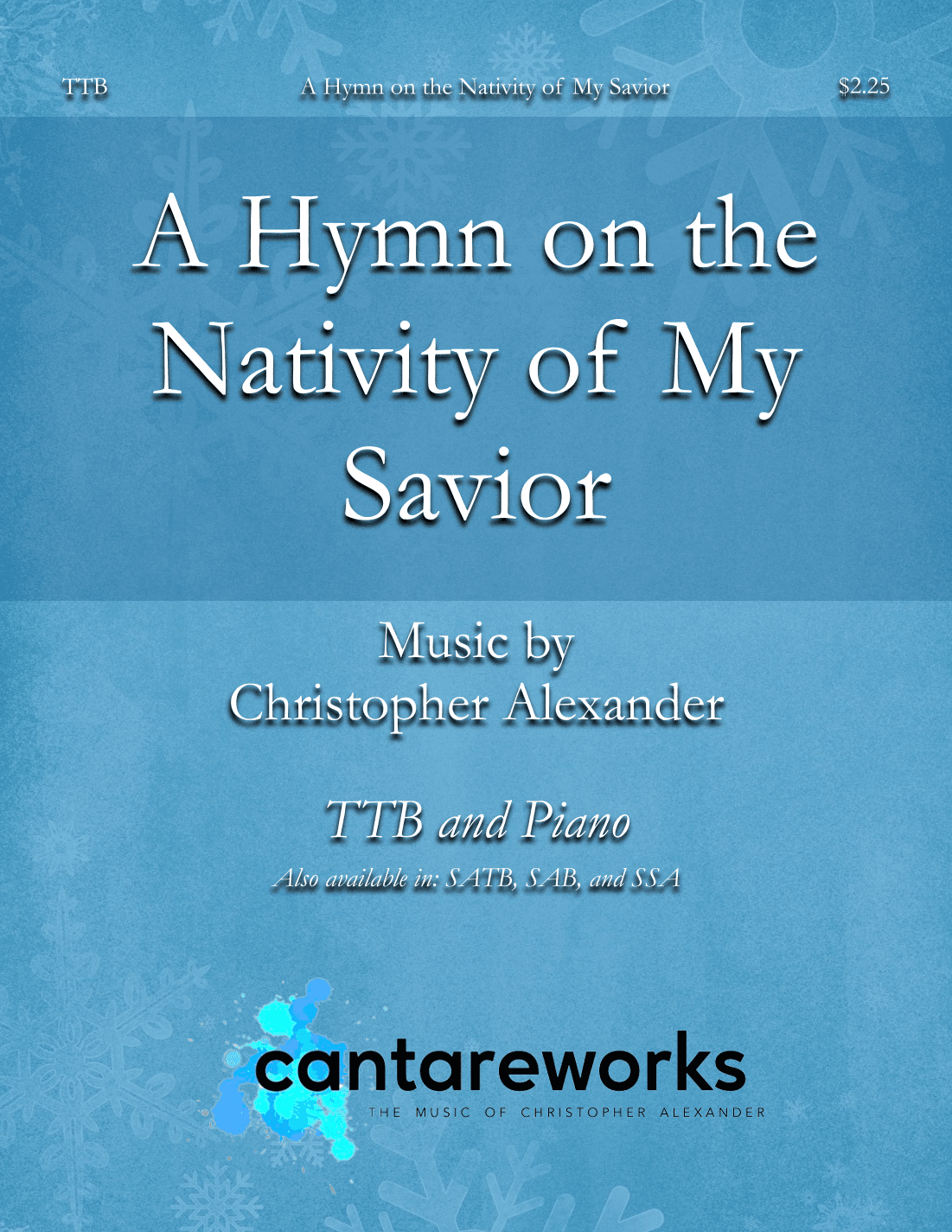 A Hymn on the Nativity of My Savior (TTB)